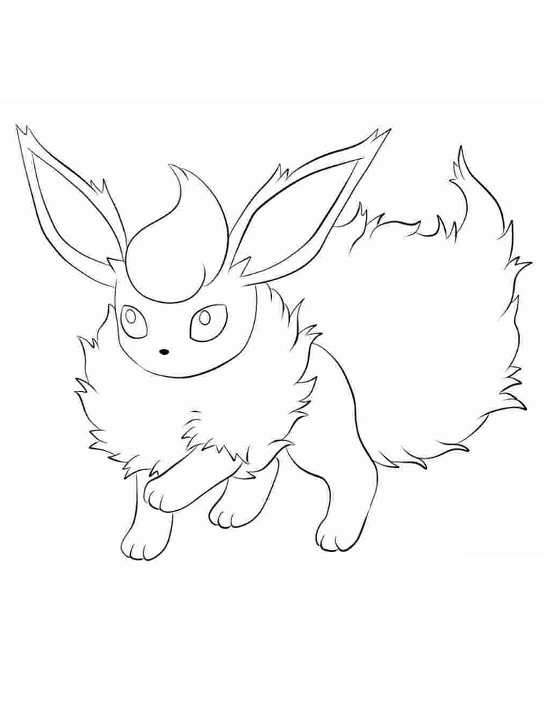 Eevee Evolution Coloring Page Anime Coloring Pages