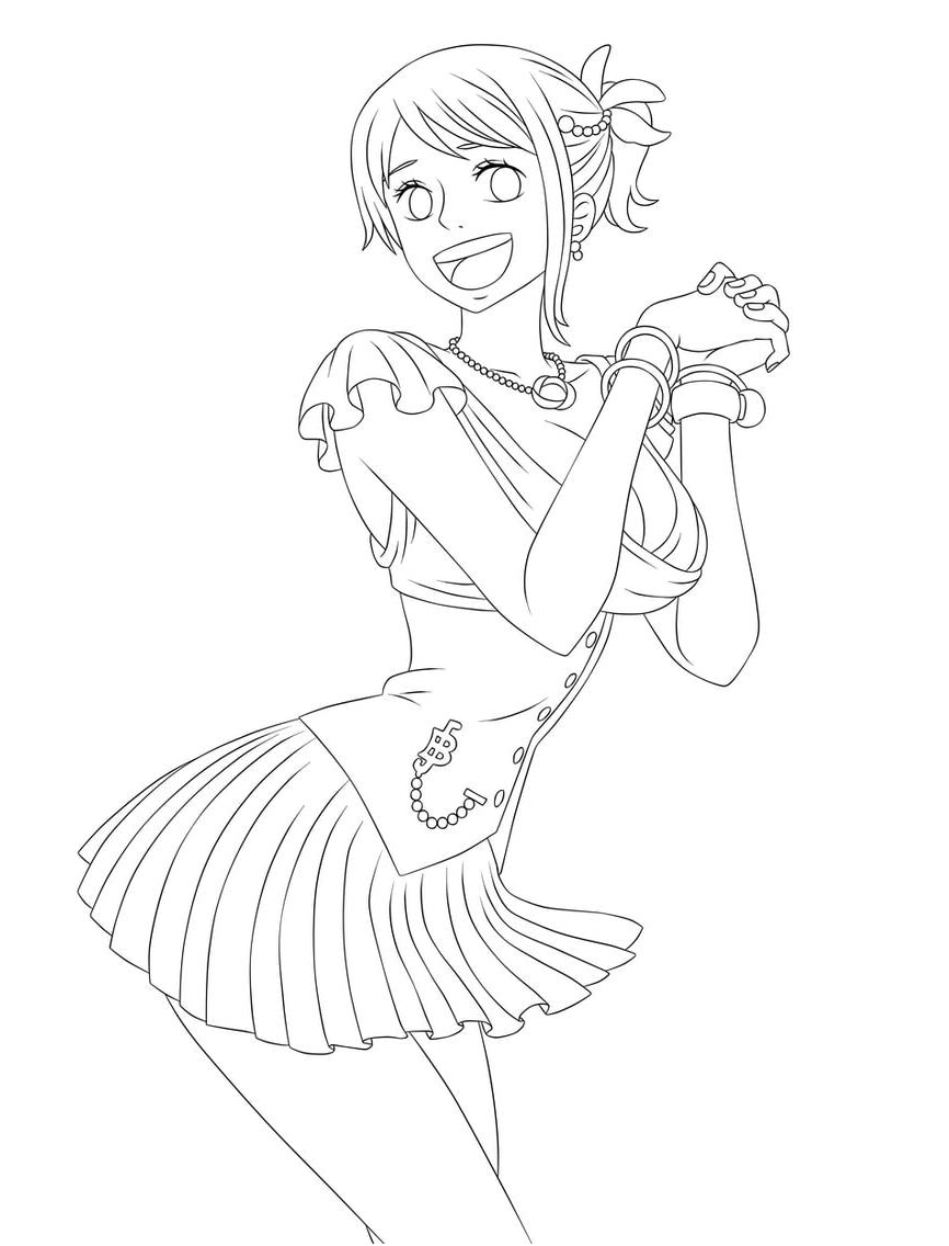 One Piece Coloring Pages Nami 2025 One Piece Coloring Pages Nami 2025