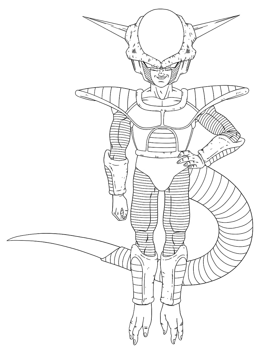 Download 20 Collection Of Goku Vs Frieza Coloring Pages Goku PNG. 