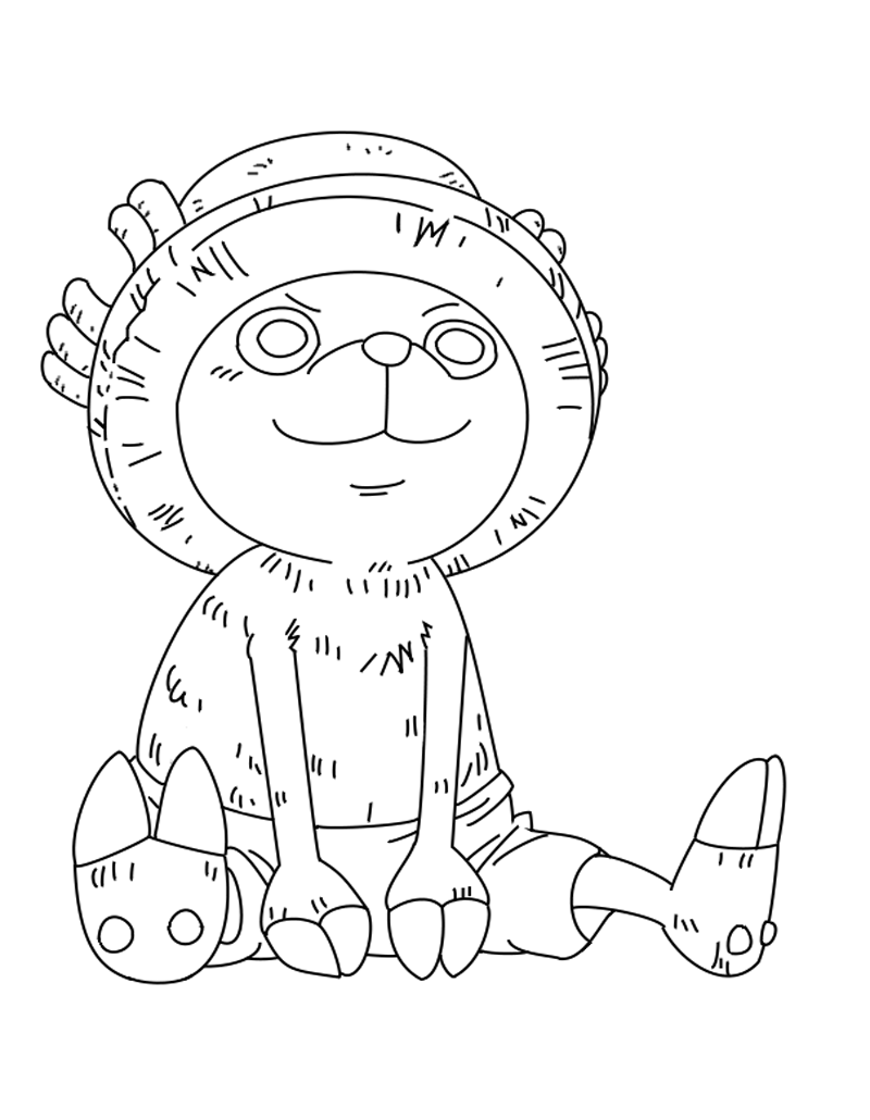 Nice Tony Tony Chopper Coloring Page - Anime Coloring Pages