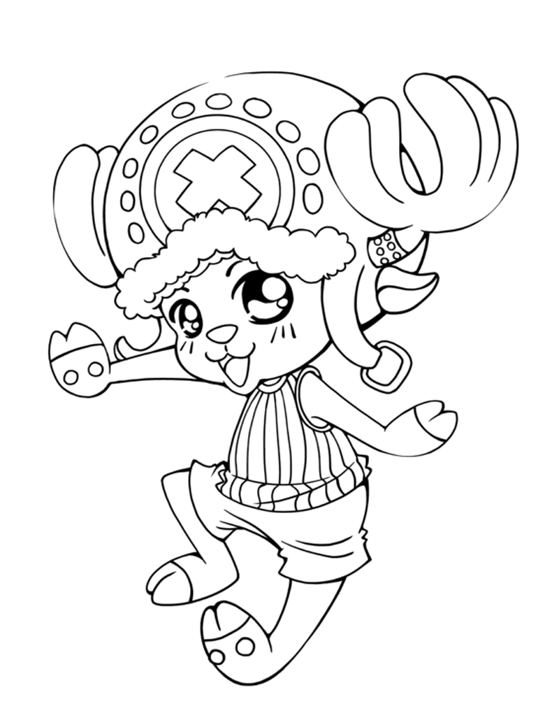 Printable Tony Tony Chopper Coloring Pages - Anime Coloring Pages