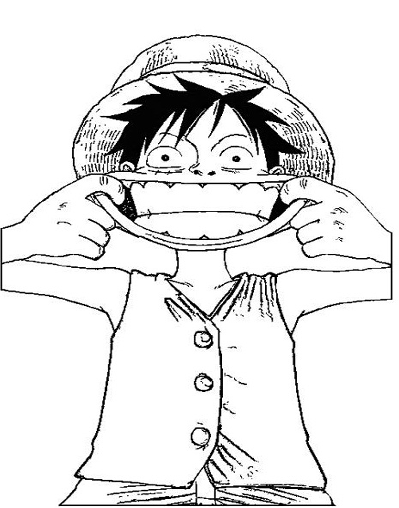 One Piece Luffy Coloring Pages Coloring Pages