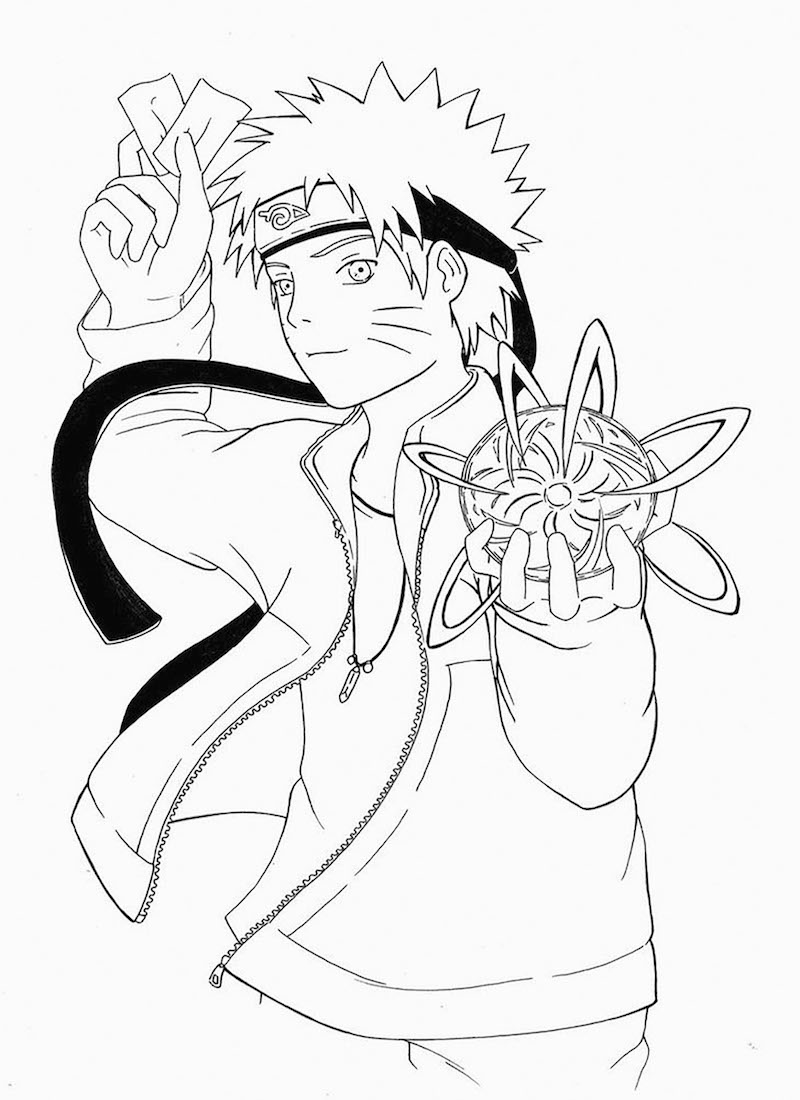 Naruto Image Coloring Page   Anime Coloring Pages