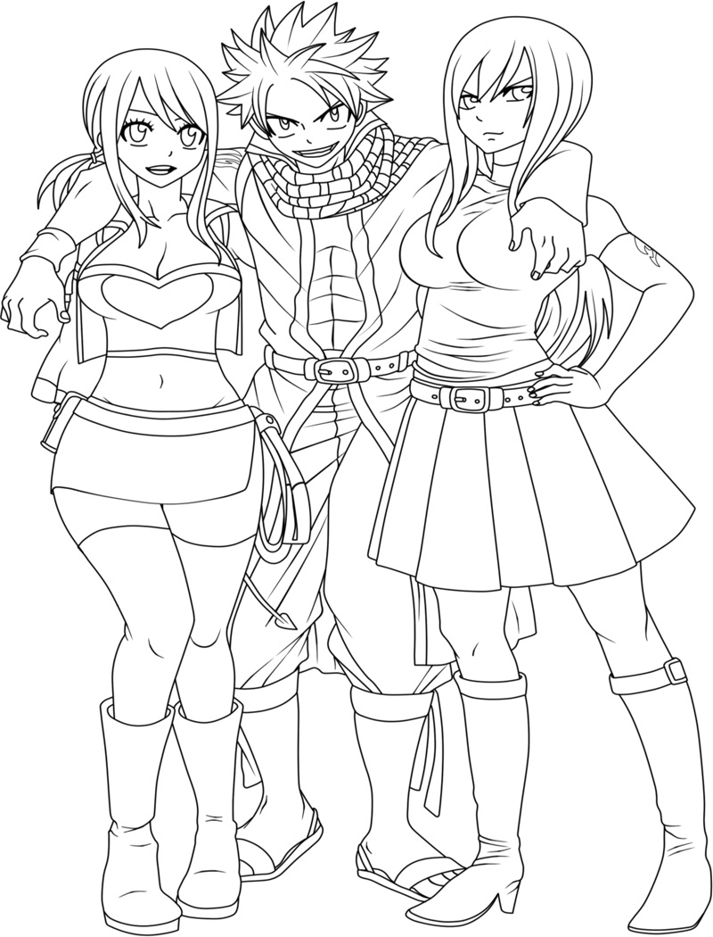 Natsu and Fairy Tail Girls