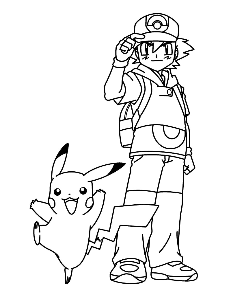 Pikachu and Ash Ketchum 2