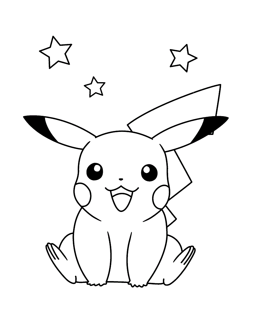 Pikachu with 3 stars