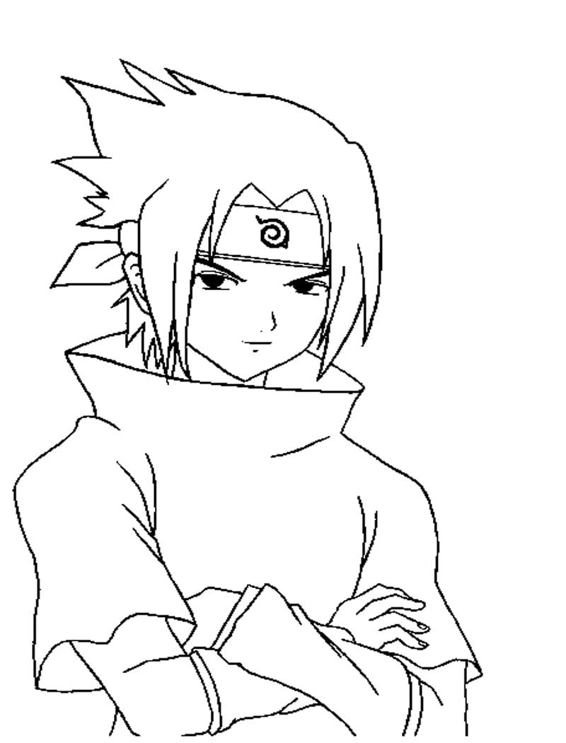 Nice Sasuke Uchiha Coloring Page Anime Coloring Pages