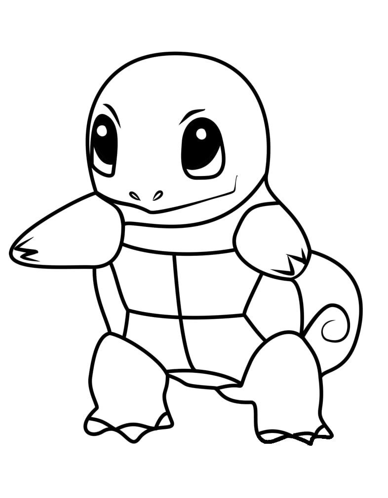 Squirtle 7 Coloring Page Anime Coloring Pages
