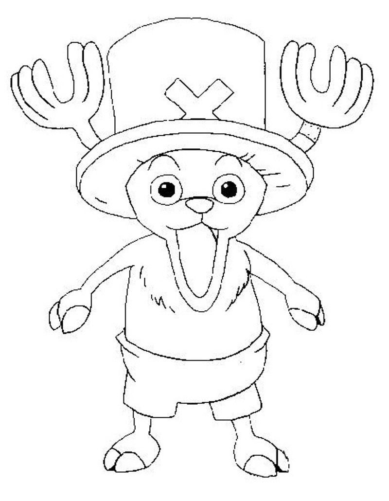 Printable Tony Tony Chopper Coloring Pages - Anime Coloring Pages