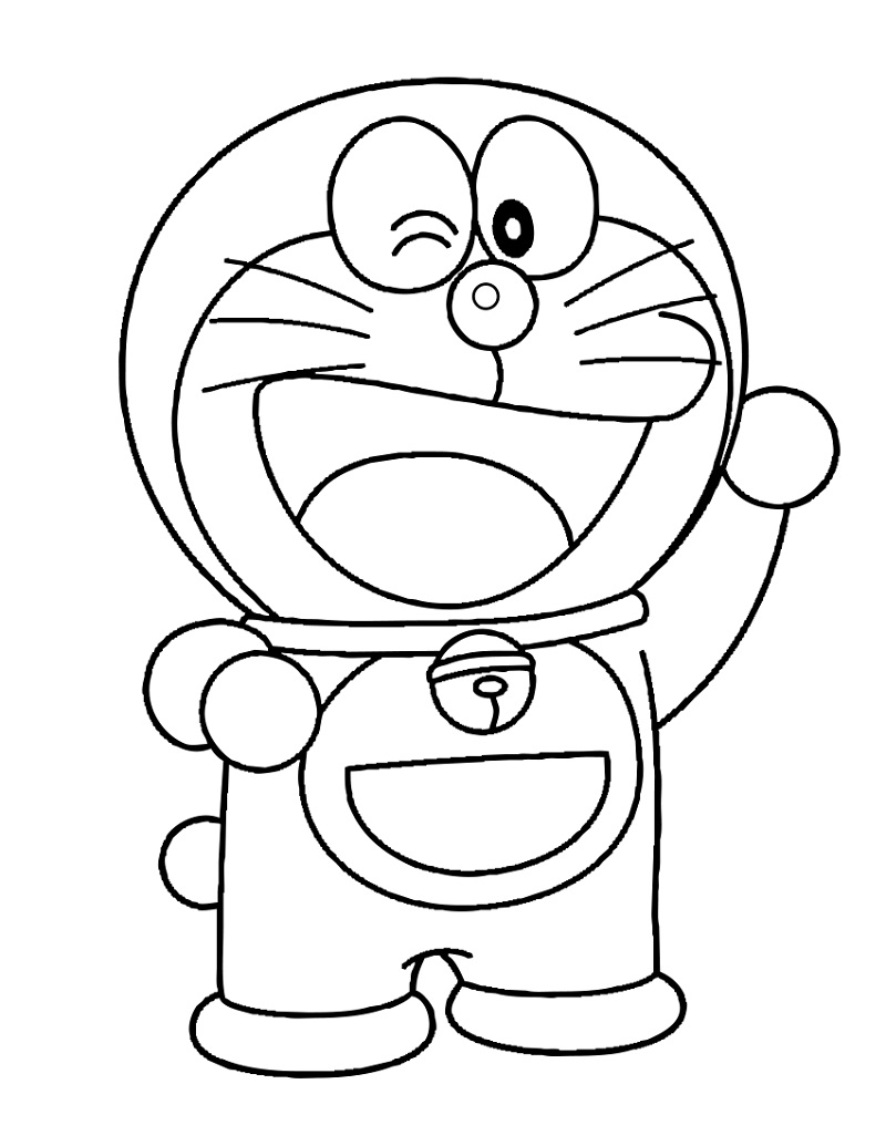 Doraemon Coloring Page   Anime Coloring Pages