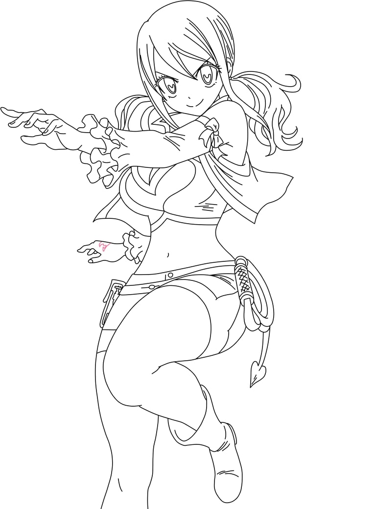Printable Lucy Heartfilia Coloring Pages