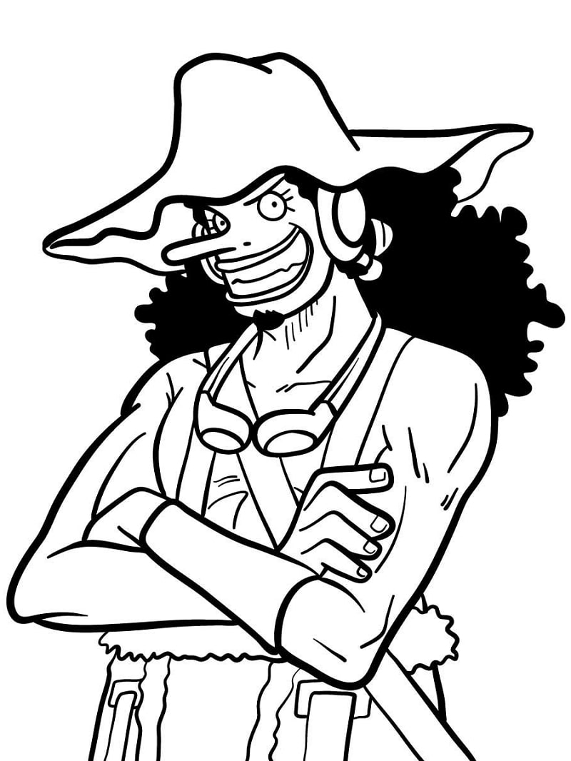 Usopp 8 Coloring Page - Anime Coloring Pages