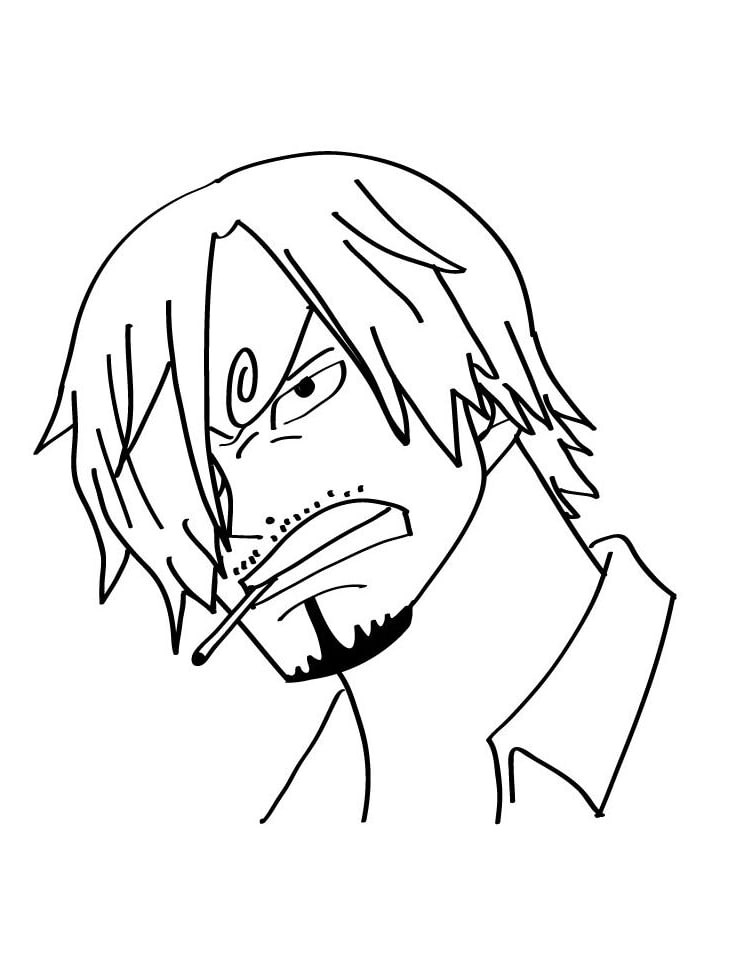 Printable Vinsmoke Sanji Coloring Pages Anime Coloring Pages