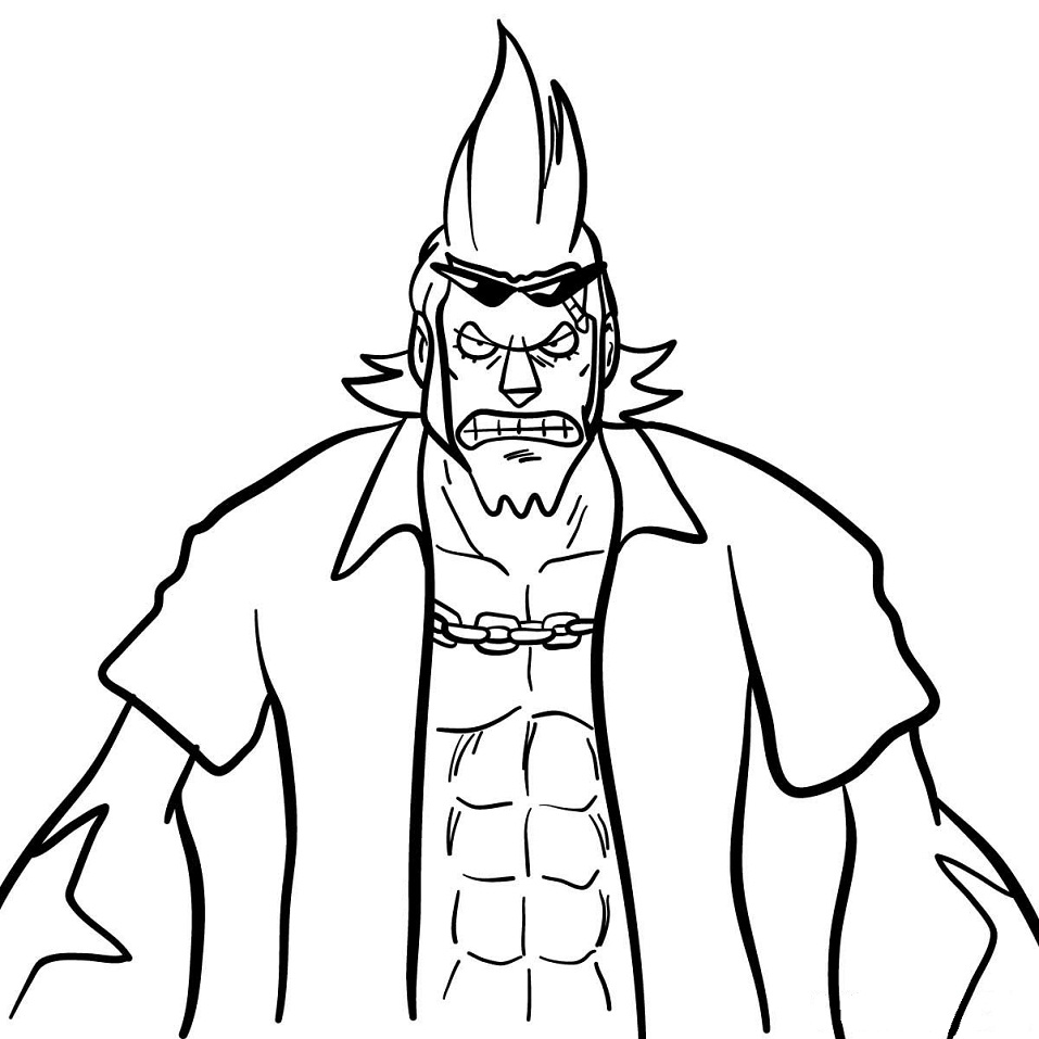 Printable Franky Coloring Pages Anime Coloring Pages