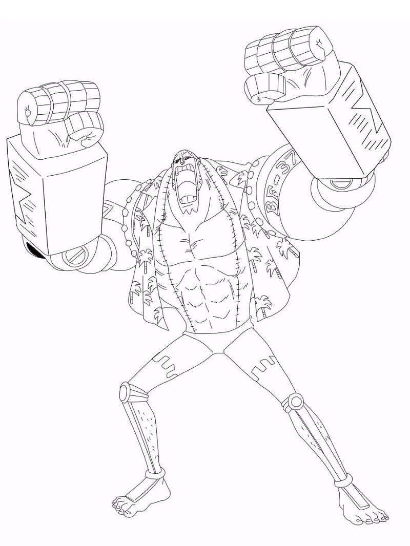 Printable Franky Coloring Pages Anime Coloring Pages