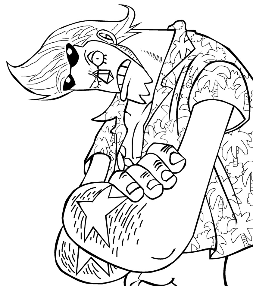 One Piece Franky 3 Coloring Page Anime Coloring Pages