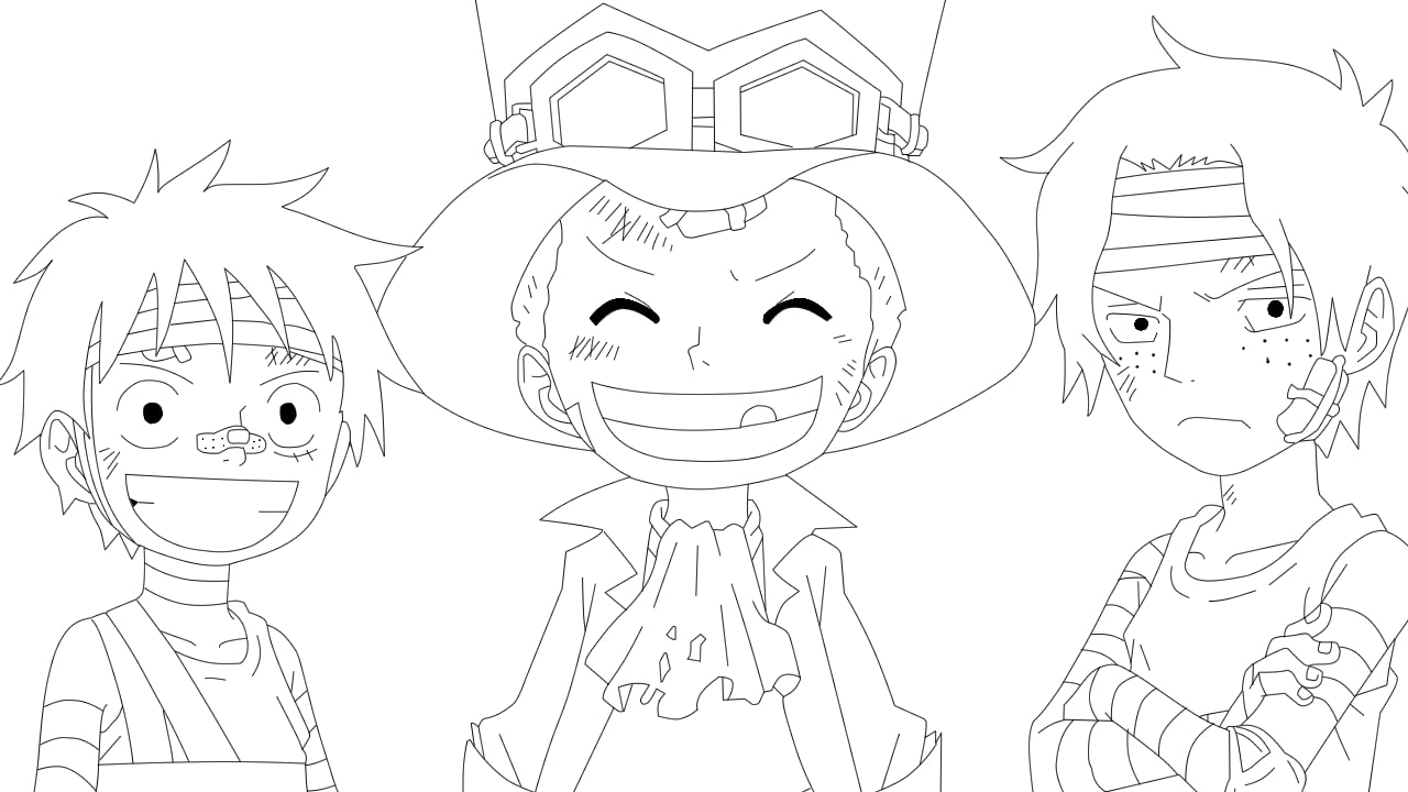 One Piece Sabo Coloring Page Anime Coloring Pages