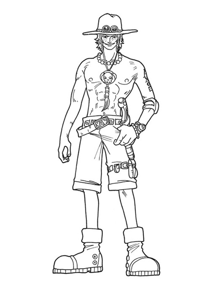 Printable Portgas D. Ace Coloring Pages - Anime Coloring Pages