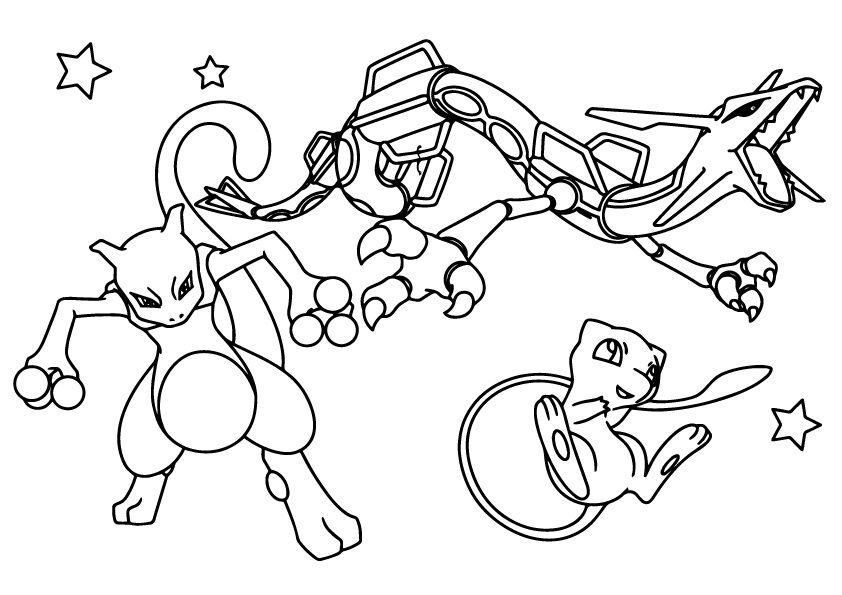 Mew coloring page 