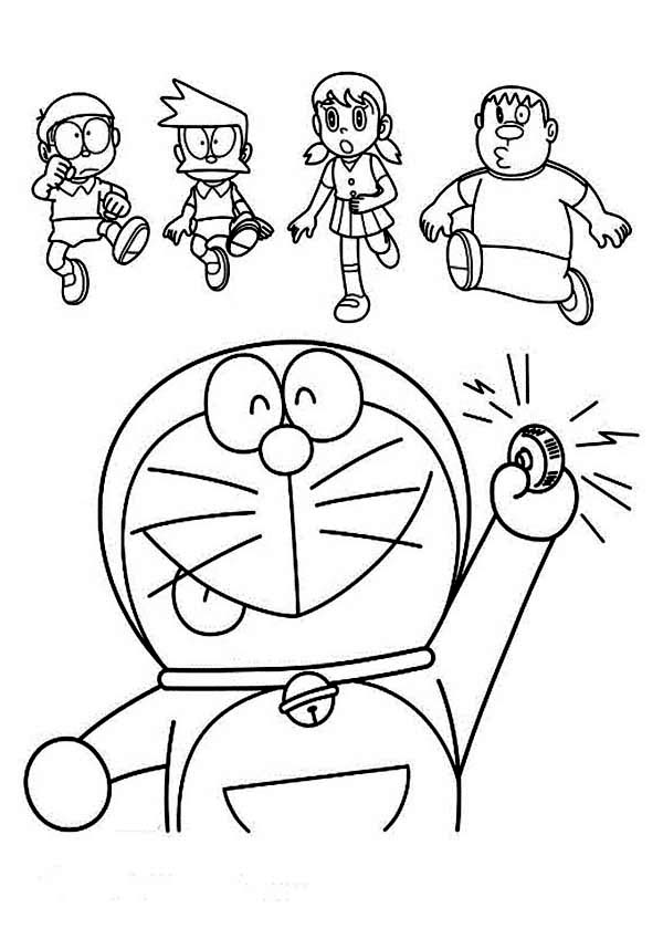 Doraemon: Shizuka, Nobita, Giant and Suneo