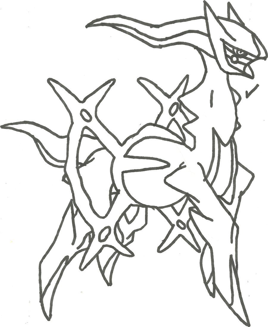 Printable Arceus Coloring Pages