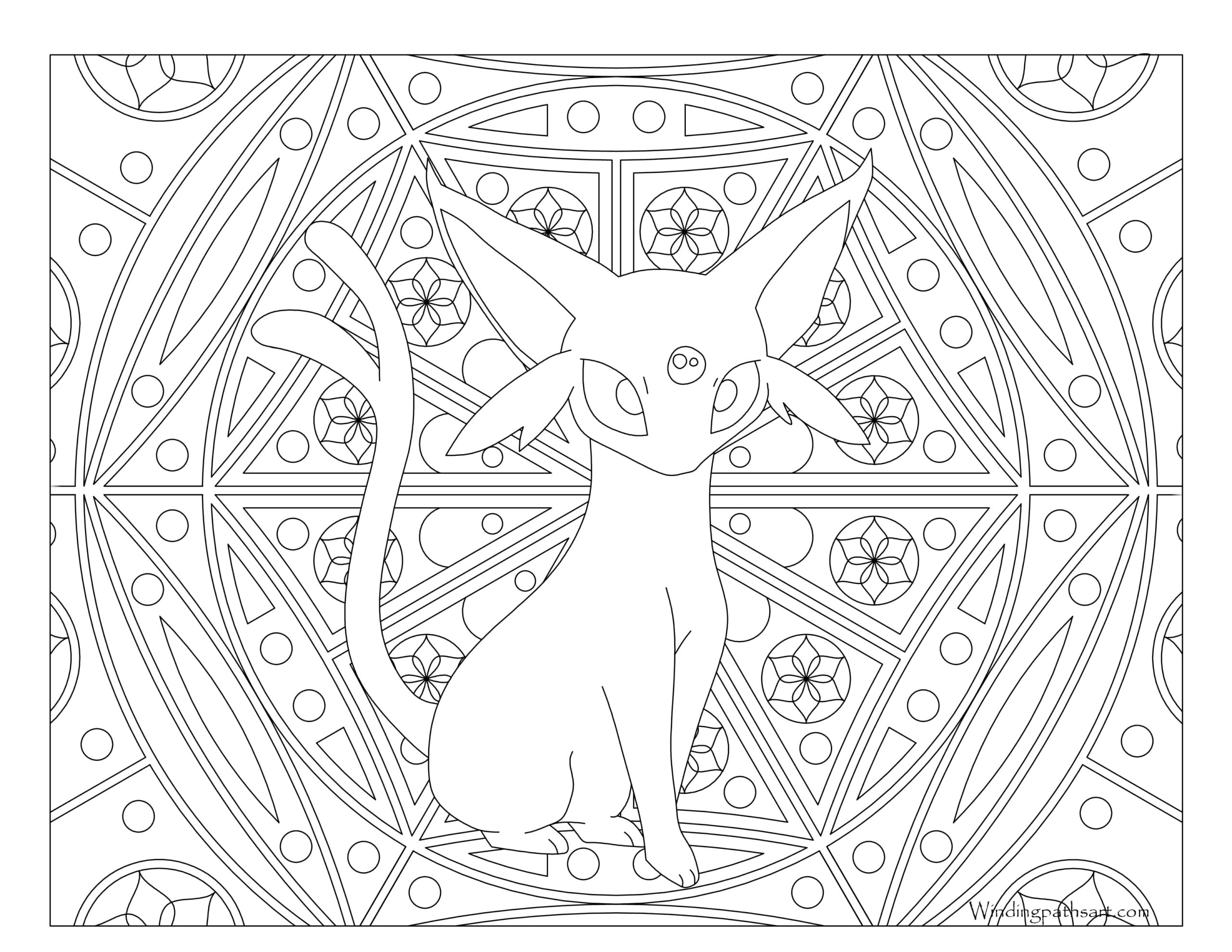 Featured image of post Chibi Espeon Coloring Page A new pokemon fan art