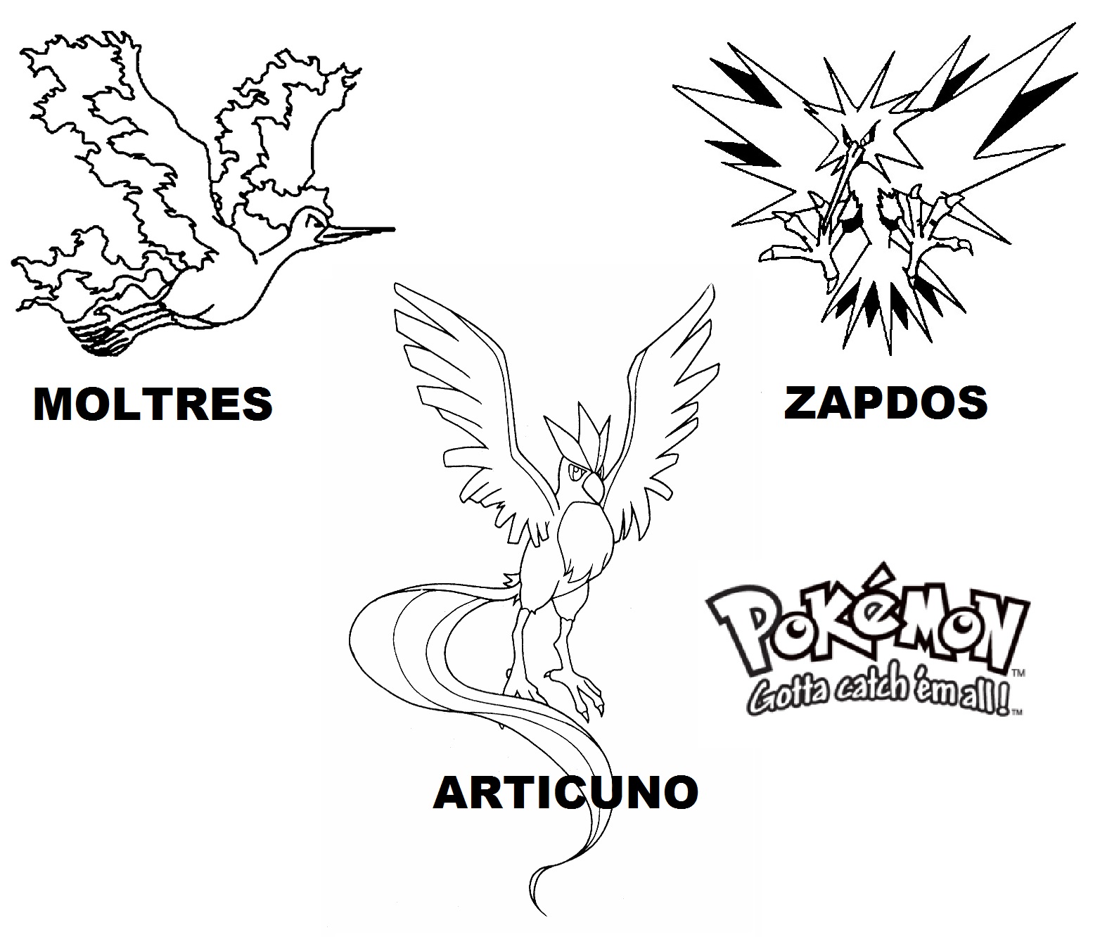 Pokemon Zapdos Coloring Page Anime Coloring Pages