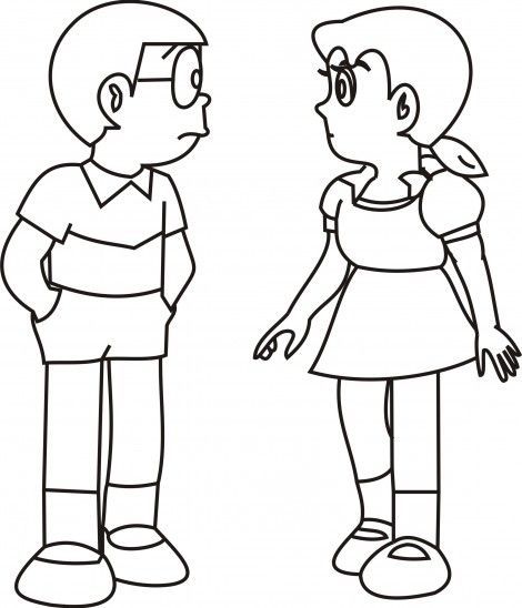 Shizuka and Nobita