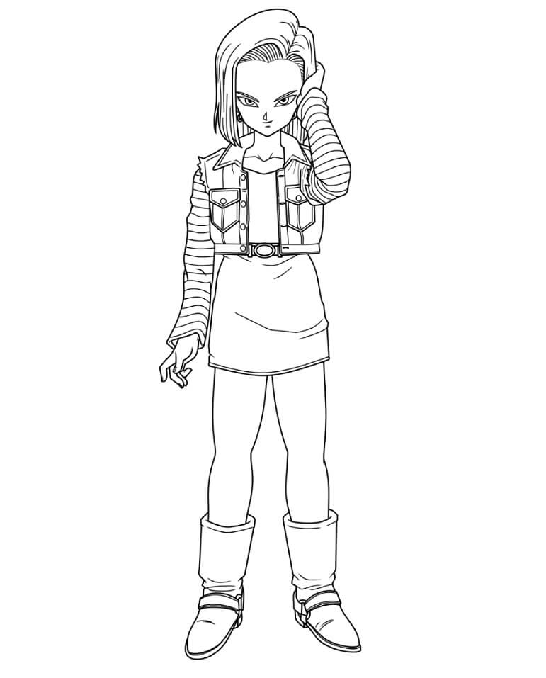 android 18 from dragon ball z