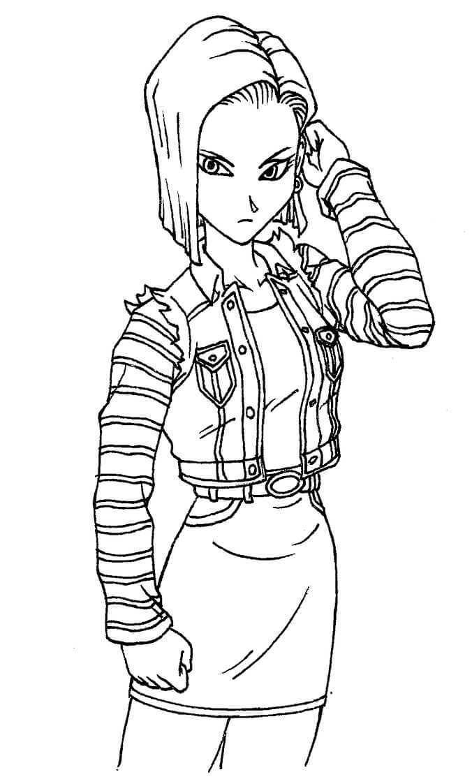 android 18 from dragon ball