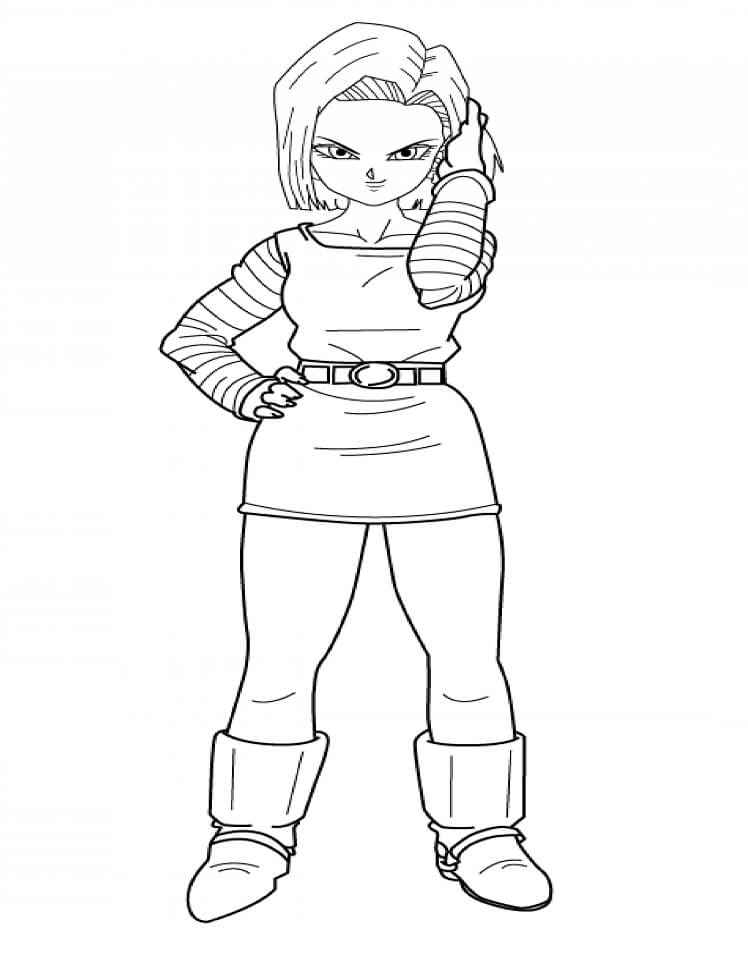 android 18 looks cool