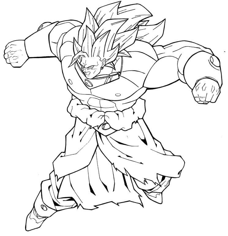 broly fighting