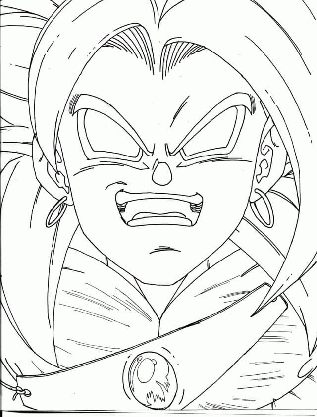 broly's angry face