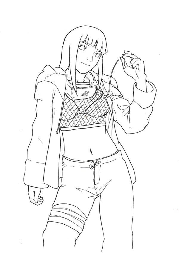 Hinata Hyuga coloring page - Coloring pages 🎨