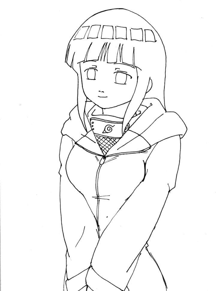 Hyuga Hinata Coloring Pages - Coloring Pages For Kids And Adults