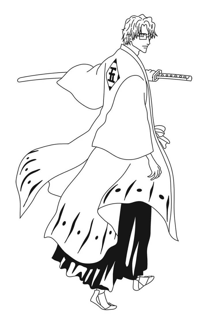 Printable Aizen Sosuke Coloring Pages