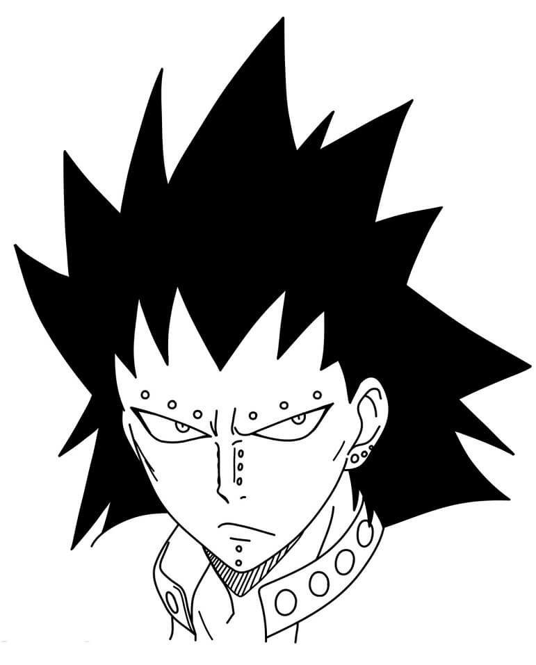 gajeel's angry face