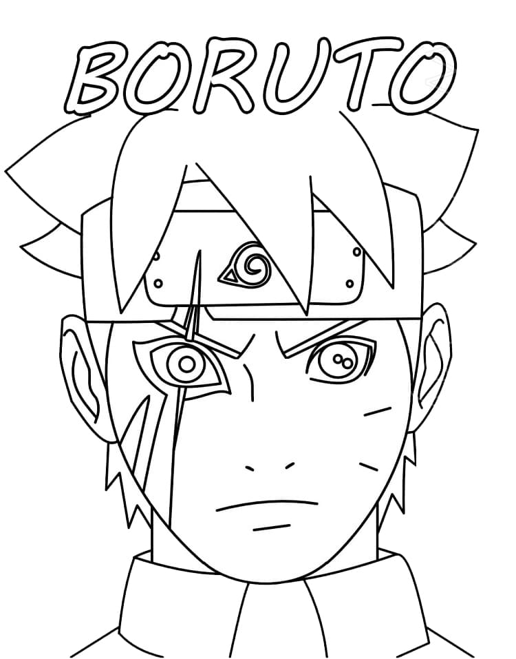 naruto and boruto Coloring Page - Anime Coloring Pages