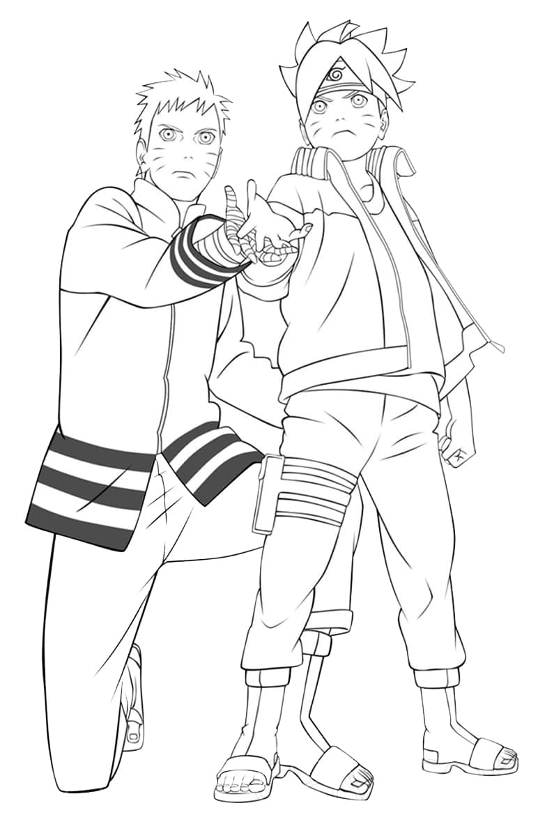 Boruto Smiles Coloring Pages - Free Printable Coloring Pages