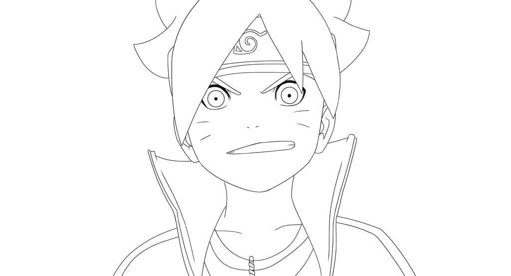 boruto is smiling