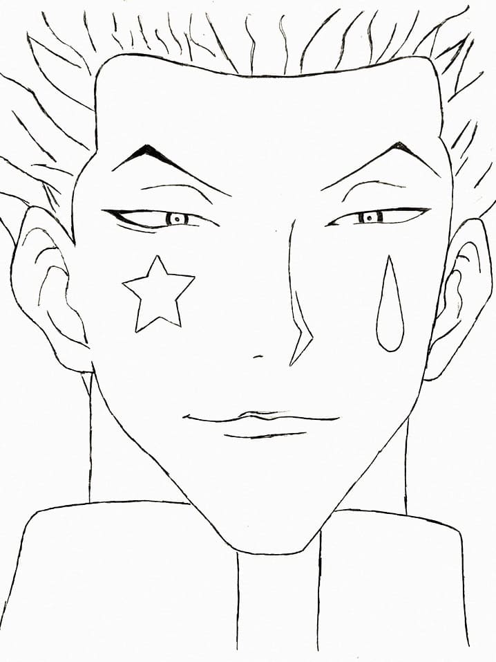 hisoka's face