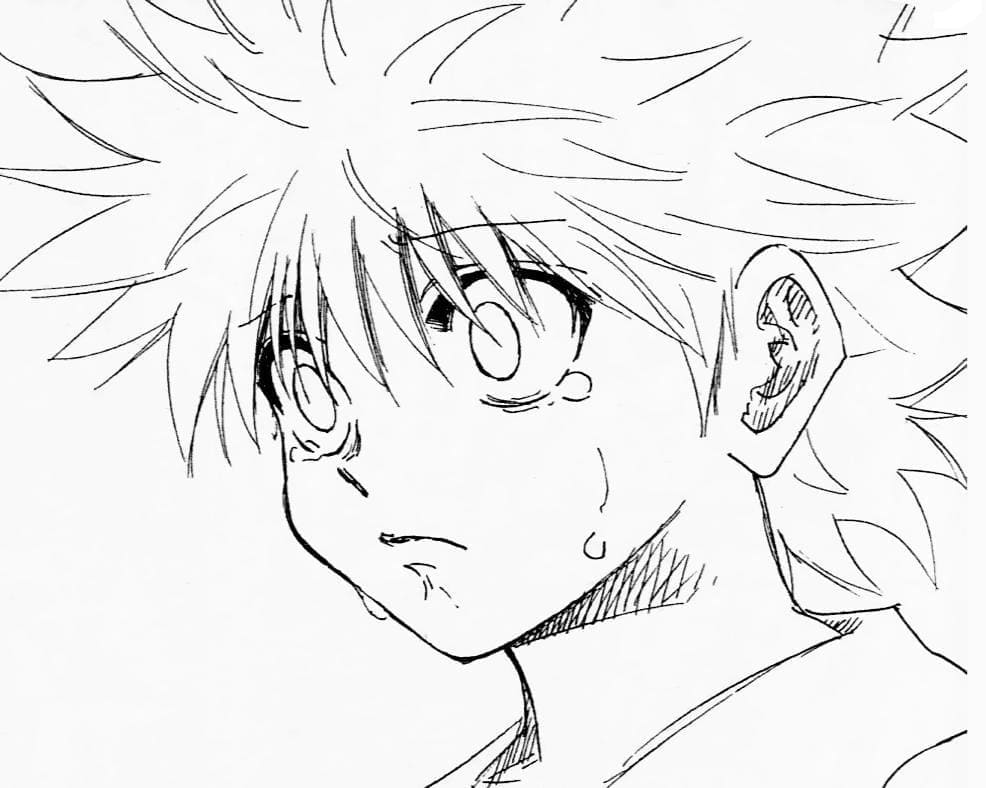 Printable Killua Zoldyck Coloring Pages - Anime Coloring Pages
