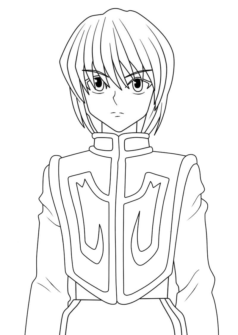 Printable Kurapika Coloring Pages   Anime Coloring Pages