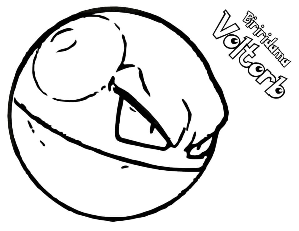 Printable Voltorb Coloring Pages