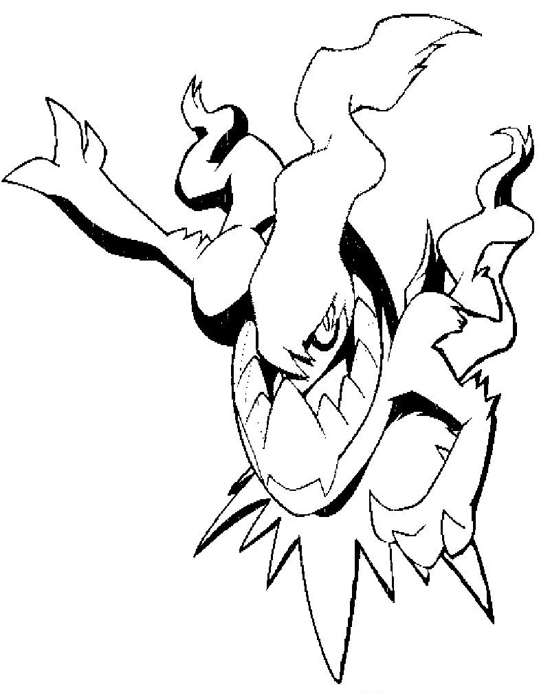 Pokemon Darkrai coloring page