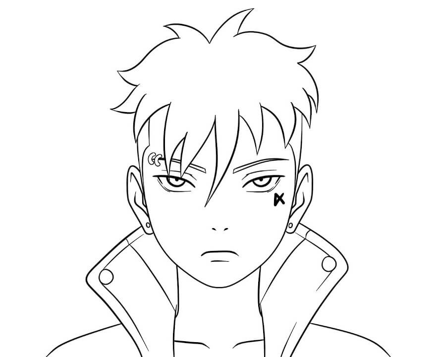 boruto boy Coloring Page - Anime Coloring Pages