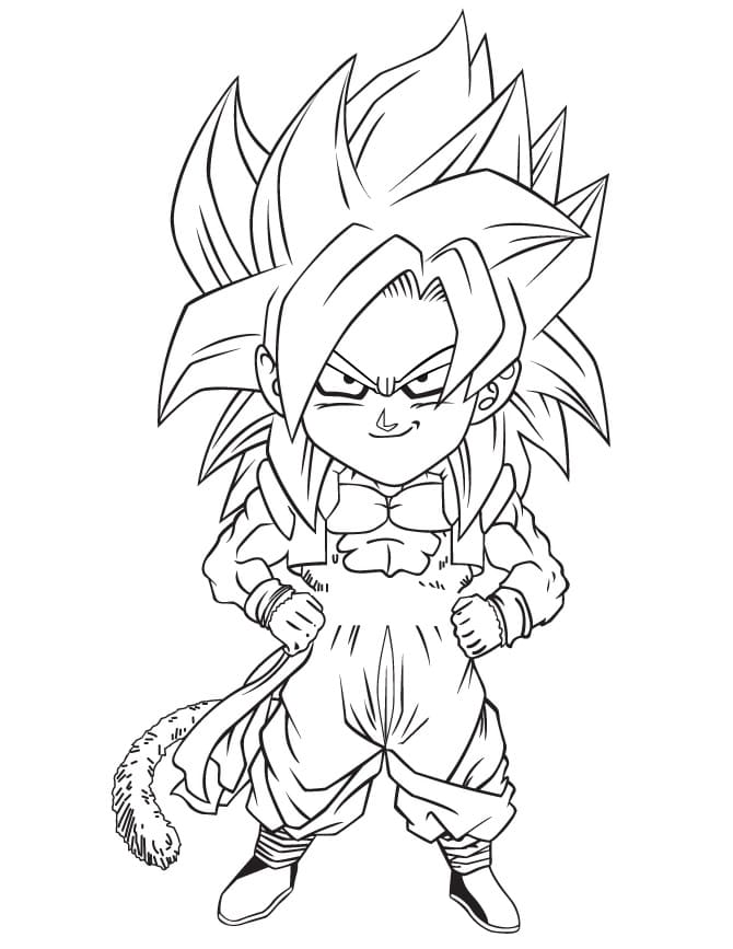 Printable Gogeta Coloring Pages - Anime Coloring Pages