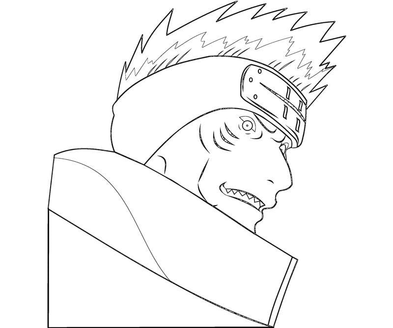 Printable Hoshigaki Kisame Coloring Pages - Anime Coloring Pages