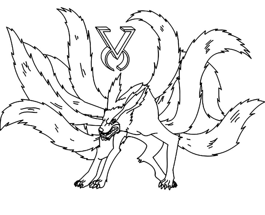 Printable Kurama Coloring Pages - Anime Coloring Pages