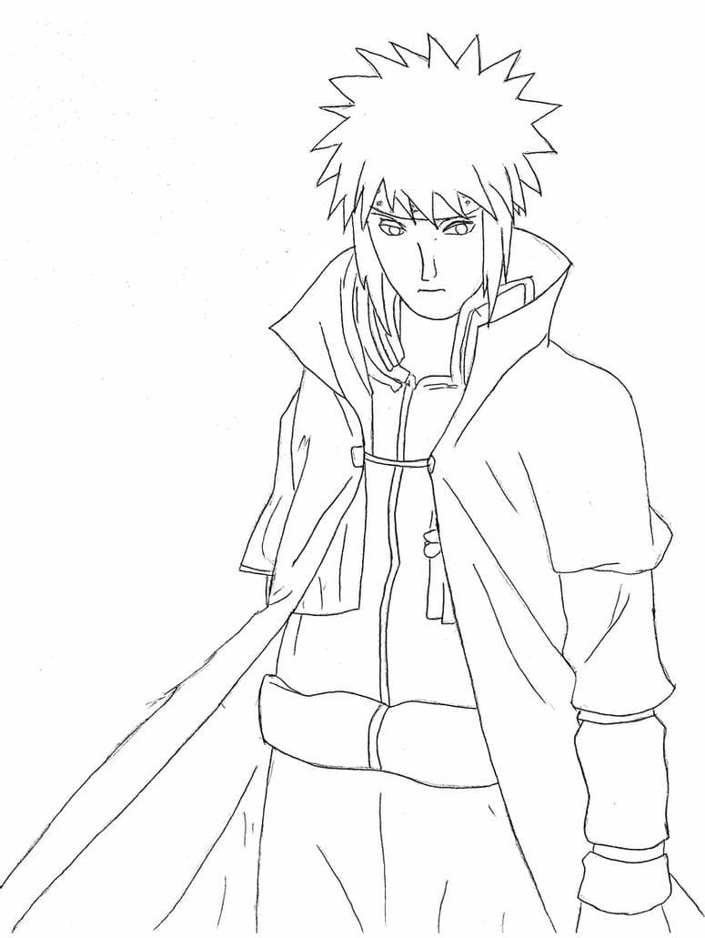 Minato and Naruto Lineart by Sivillya on DeviantArt  Manga coloring book,  Chibi coloring pages, Naruto sketch